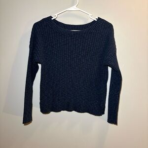Hollister Boat Neck Navy Sweater